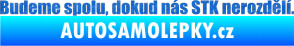 Samolepka Budeme spolu, dokud nás STK nerozdělí 3D karbon modrý