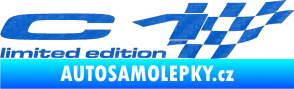 Samolepka C1 limited edition pravá 3D karbon modrý