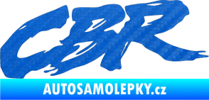 Samolepka CBR 003 3D karbon modrý