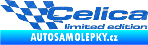 Samolepka Celica limited edition levá 3D karbon modrý