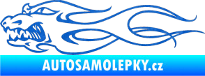 Samolepka Chapadelnik levá 3D karbon modrý