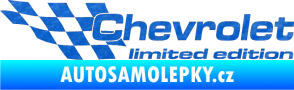 Samolepka Chevrolet limited edition levá 3D karbon modrý