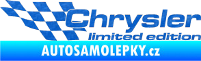 Samolepka Chrysler limited edition levá 3D karbon modrý