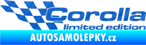 Samolepka Corolla limited edition levá 3D karbon modrý