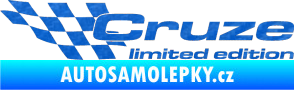 Samolepka Cruze limited edition levá 3D karbon modrý