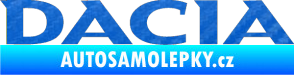 Samolepka Dacia 001 3D karbon modrý