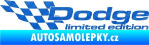 Samolepka Dodge limited edition levá 3D karbon modrý