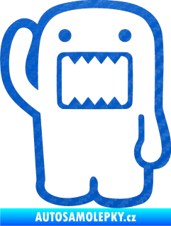 Samolepka Domo 001 levá hello 3D karbon modrý
