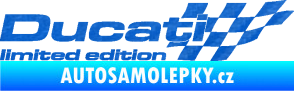 Samolepka Ducati limited edition pravá 3D karbon modrý