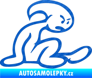 Samolepka El nino pravá 3D karbon modrý