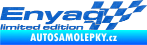 Samolepka Enyaq limited edition pravá 3D karbon modrý