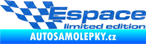 Samolepka Espace limited edition levá 3D karbon modrý