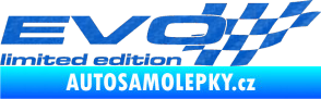Samolepka Evo limited edition pravá 3D karbon modrý