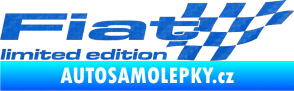 Samolepka Fiat limited edition pravá 3D karbon modrý