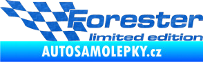 Samolepka Forester limited edition levá 3D karbon modrý
