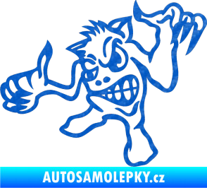 Samolepka Formelák levá 3D karbon modrý