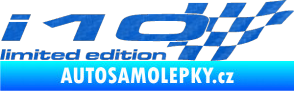 Samolepka i10 limited edition pravá 3D karbon modrý