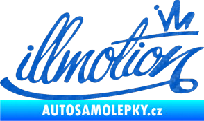 Samolepka Illmotion 3D karbon modrý