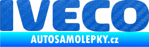 Samolepka Iveco 3D karbon modrý