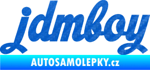Samolepka Jdm boy nápis 3D karbon modrý