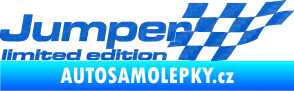 Samolepka Jumper limited edition pravá 3D karbon modrý