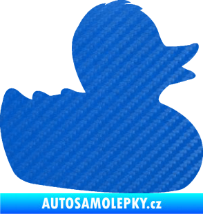 Samolepka Kachnička 001 pravá 3D karbon modrý