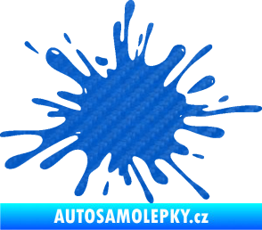 Samolepka Kaňka 002 levá 3D karbon modrý