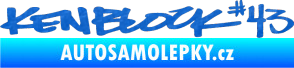 Samolepka Kenblock 43 3D karbon modrý