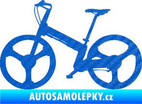 Samolepka Kolo 002 levá 3D karbon modrý