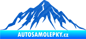 Samolepka Krajina hory 010 levá 3D karbon modrý