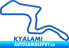 Samolepka Okruh Kyalami 3D karbon modrý