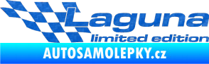 Samolepka Laguna limited edition levá 3D karbon modrý