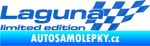Samolepka Laguna limited edition pravá 3D karbon modrý