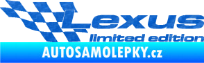 Samolepka Lexus limited edition levá 3D karbon modrý