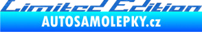 Samolepka Limited edition 009 3D karbon modrý