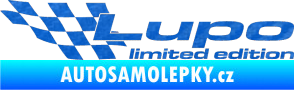 Samolepka Lupo limited edition levá 3D karbon modrý