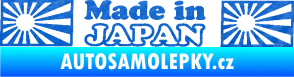 Samolepka Made in Japan 002 3D karbon modrý