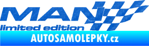 Samolepka MAN limited edition pravá 3D karbon modrý