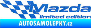 Samolepka Mazda limited edition levá 3D karbon modrý