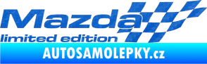 Samolepka Mazda limited edition pravá 3D karbon modrý