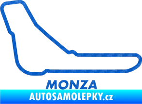Samolepka Okruh Monza 3D karbon modrý