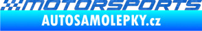 Samolepka Motorsports 001 3D karbon modrý