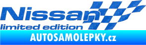 Samolepka Nissan limited edition pravá 3D karbon modrý