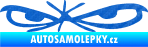 Samolepka Oči 002 levá 3D karbon modrý