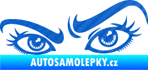Samolepka Oči 004 levá 3D karbon modrý