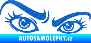 Samolepka Oči 004 pravá 3D karbon modrý