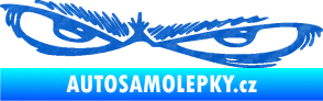 Samolepka Oči 005 levá 3D karbon modrý