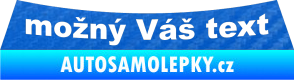 Samolepka Opel Astra G - zadní 3D karbon modrý