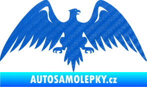 Samolepka Orlice 003 pravá 3D karbon modrý