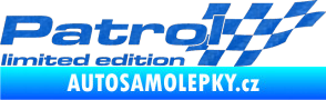 Samolepka Patrol limited edition pravá 3D karbon modrý